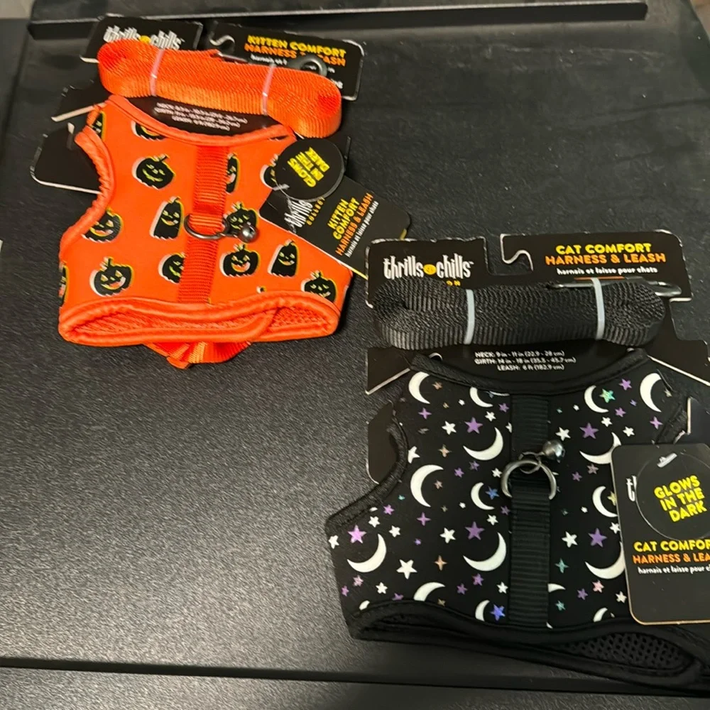Cat Halloween harness and leash